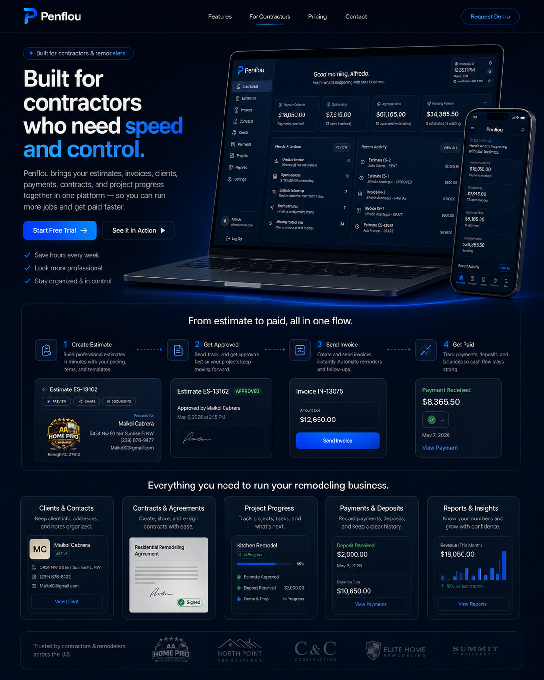 Penflou for contractors